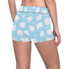 Polar Bear Pattern Print Design PB01 Yoga Shorts