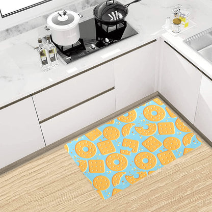 Cracker Pattern Print Design 02 Kitchen Mat