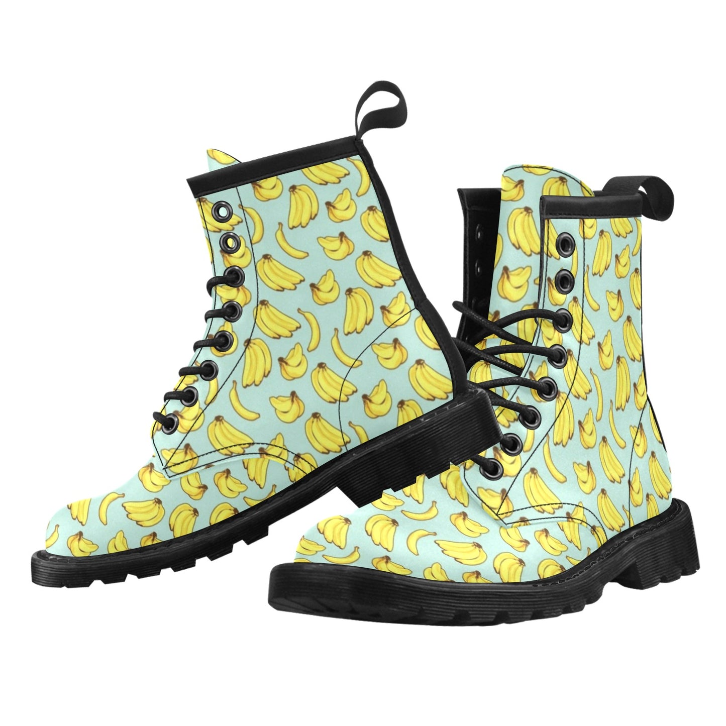 Banana Pattern Print Design BA04 Women's Boots