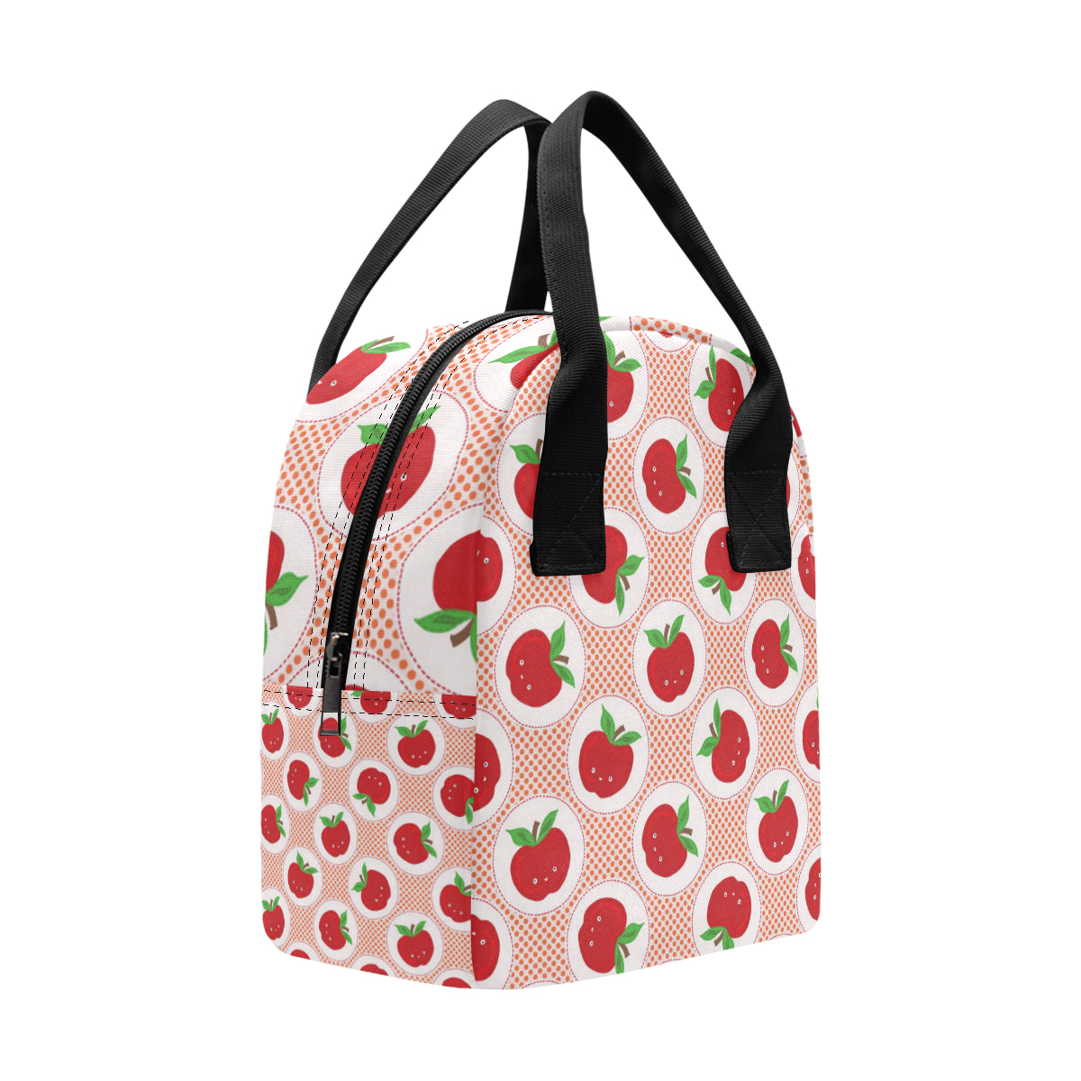 Apple Pattern Print Design AP08 Insulated Lunch Bag