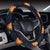 Camfire marshmallow Camping Design Print Steering Wheel Cover with Elastic Edge