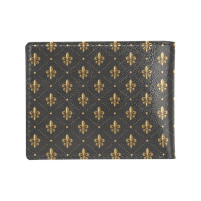 Fleur De Lis Print Design LKS402 Men's ID Card Wallet