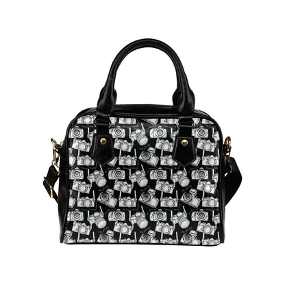 Camera Pattern Print Design 01 Shoulder Handbag