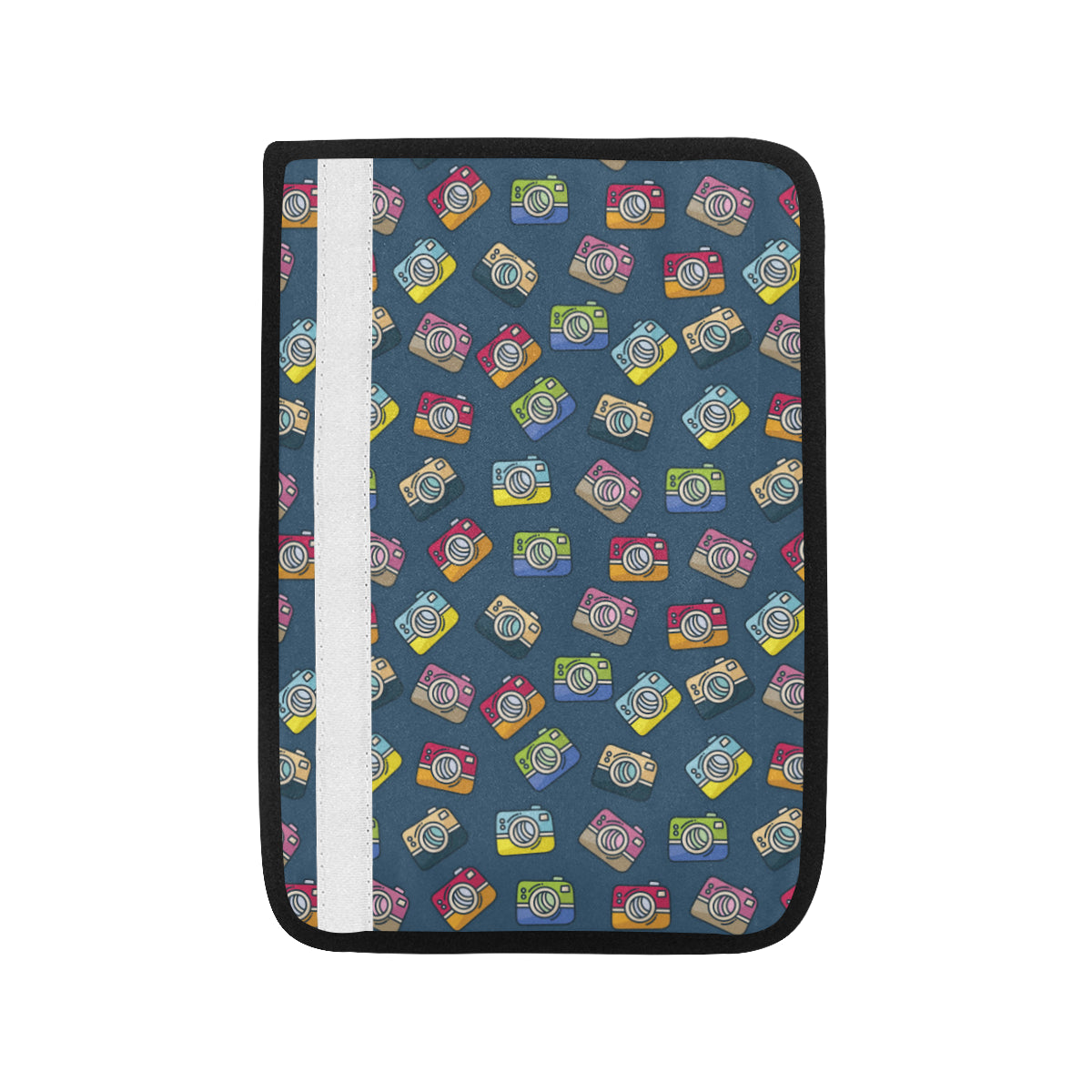 Camera Pattern Print Design 03 Car Seat Belt Cover