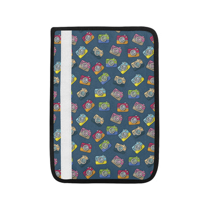 Camera Pattern Print Design 03 Car Seat Belt Cover
