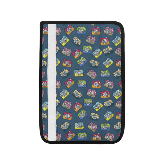 Camera Pattern Print Design 03 Car Seat Belt Cover