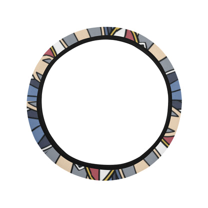 Surf board Pattern Steering Wheel Cover with Elastic Edge