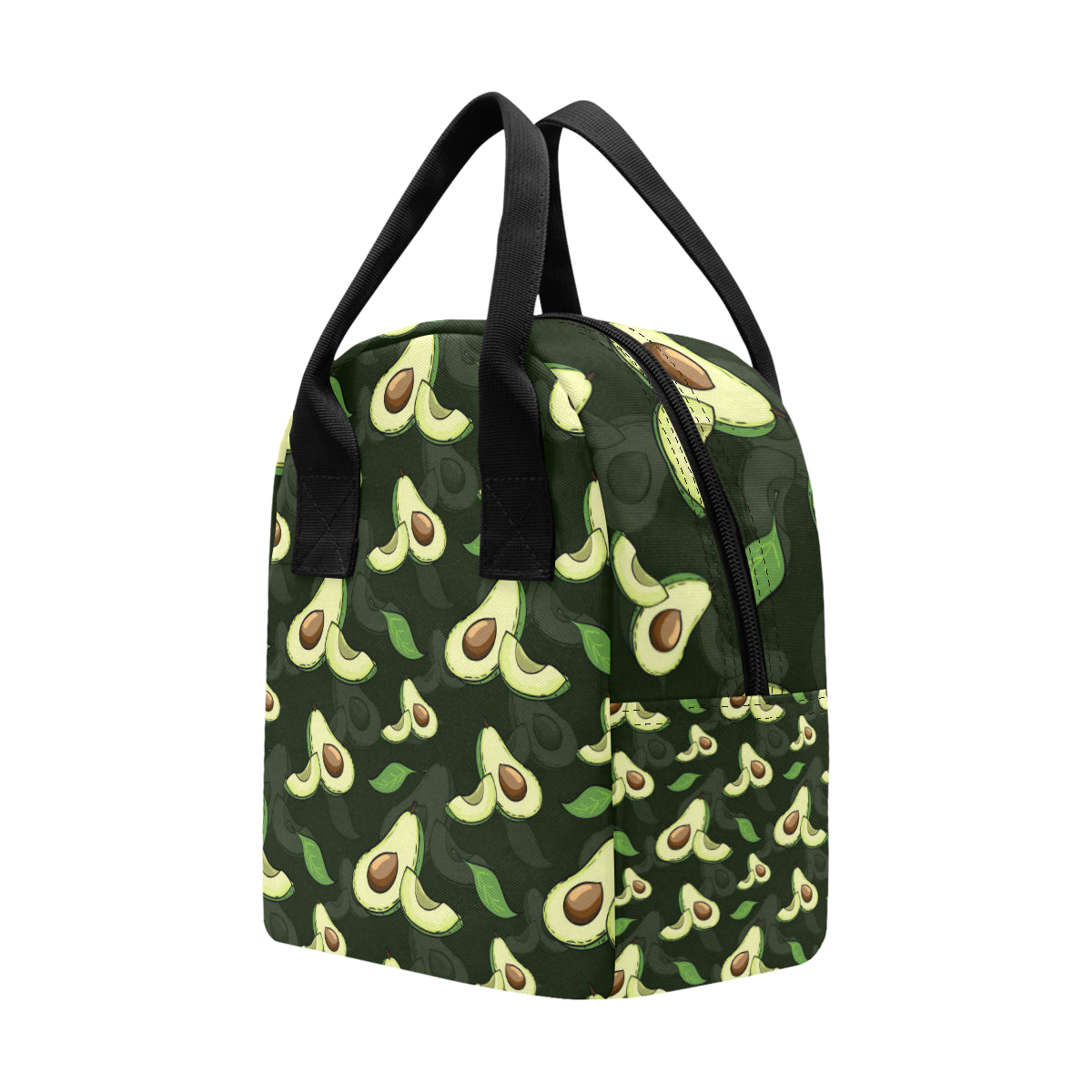 Avocado Pattern Print Design AC07 Insulated Lunch Bag