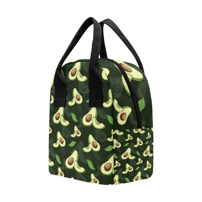 Avocado Pattern Print Design AC07 Insulated Lunch Bag