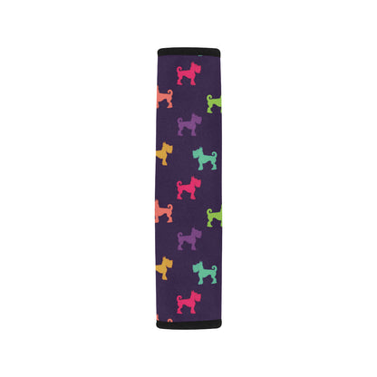 Schnauzers Pattern Print Design A05 Car Seat Belt Cover