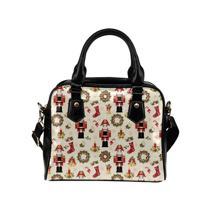 Nutcracker Pattern Print Design A01 Shoulder Handbag