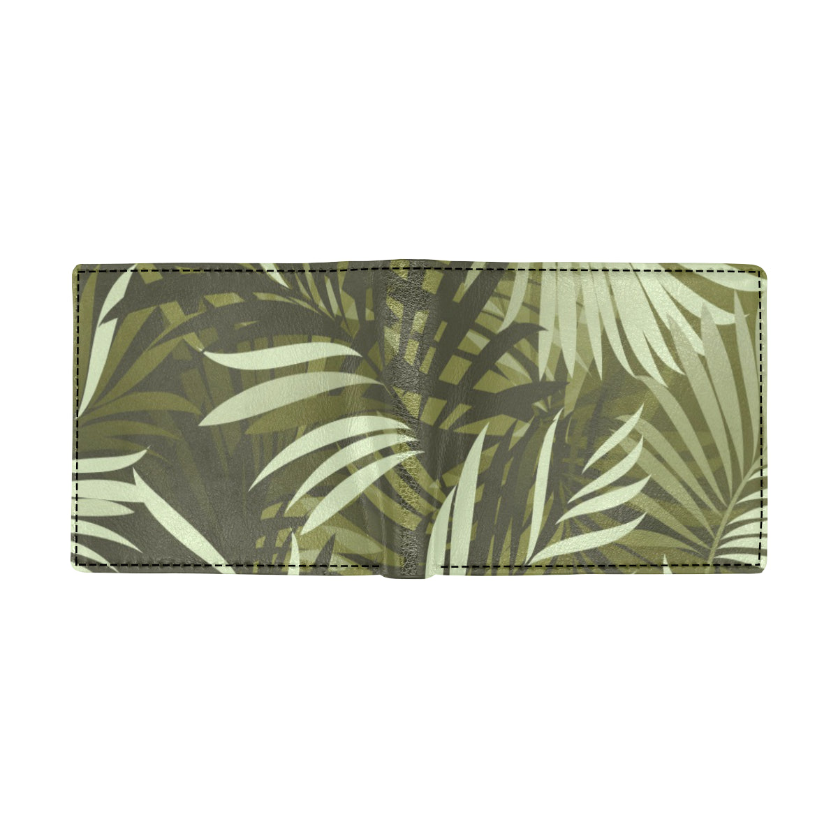 Palm Leaves Pattern Print Design PL05 Men's ID Card Wallet