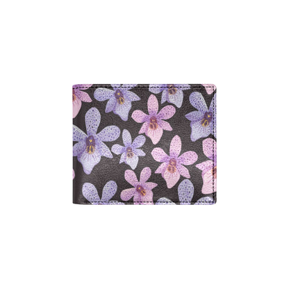 Orchid Pattern Print Design OR08 Men's ID Card Wallet