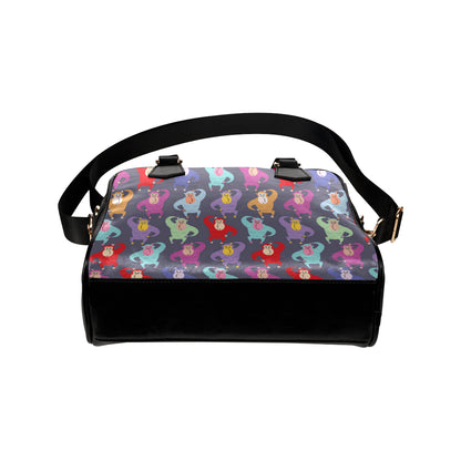 Chimpanzee Pattern Print Design 03 Shoulder Handbag