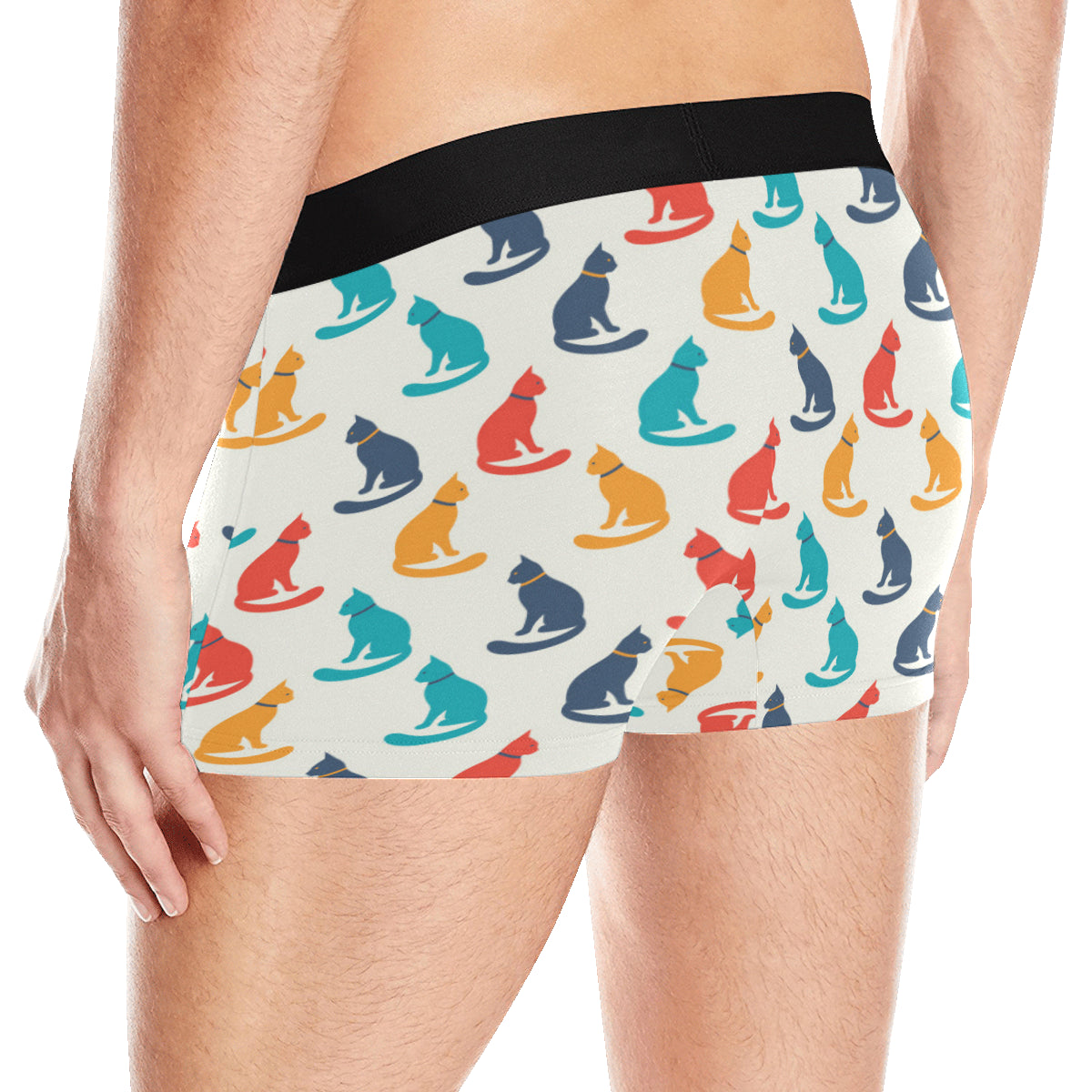 Cat Pattern Print Design 03 Men's Boxer Briefs