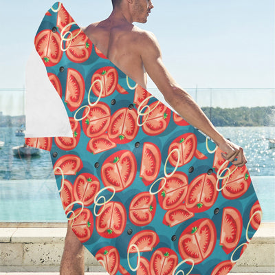 Tomato Print Design LKS301 Beach Towel 32" x 71"