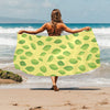 Spinach Print Design LKS302 Beach Towel 32" x 71"