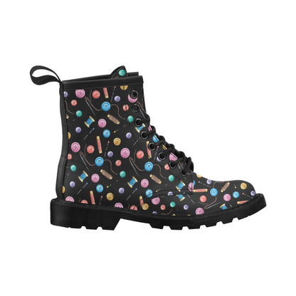 Sewing Print Design LKS309 Women's Boots