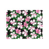 Hibiscus Pink Flower Hawaiian Print Men's ID Card Wallet