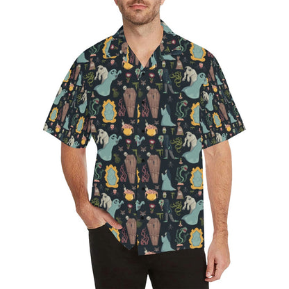 Creepy Print Design LKS303 Men's Hawaiian Shirt