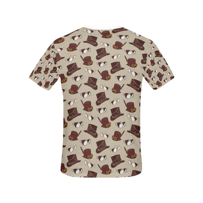 Steampunk Hat Print Design LKS301 Women's  T-shirt