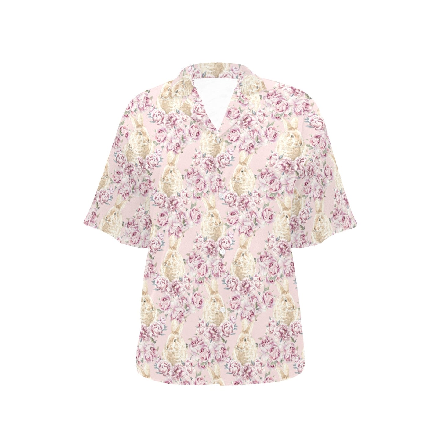 Rabbit Print Design LKS403 Women's Hawaiian Shirt