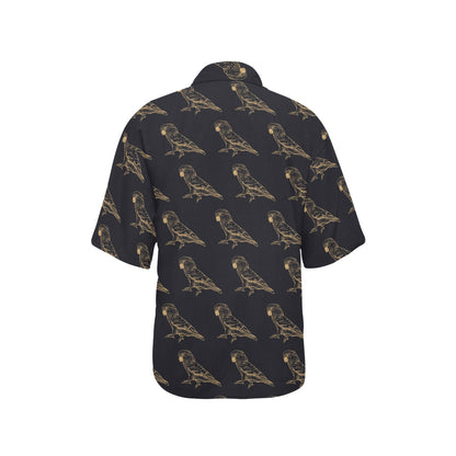 Parakeet Pattern Print Design A04 Women's Hawaiian Shirt