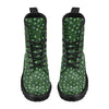 Peacock Feather Green Design Print Women's Boots