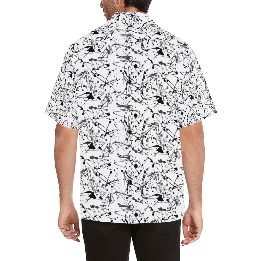 Splatter Print Design LKS305 Men's Hawaiian Shirt
