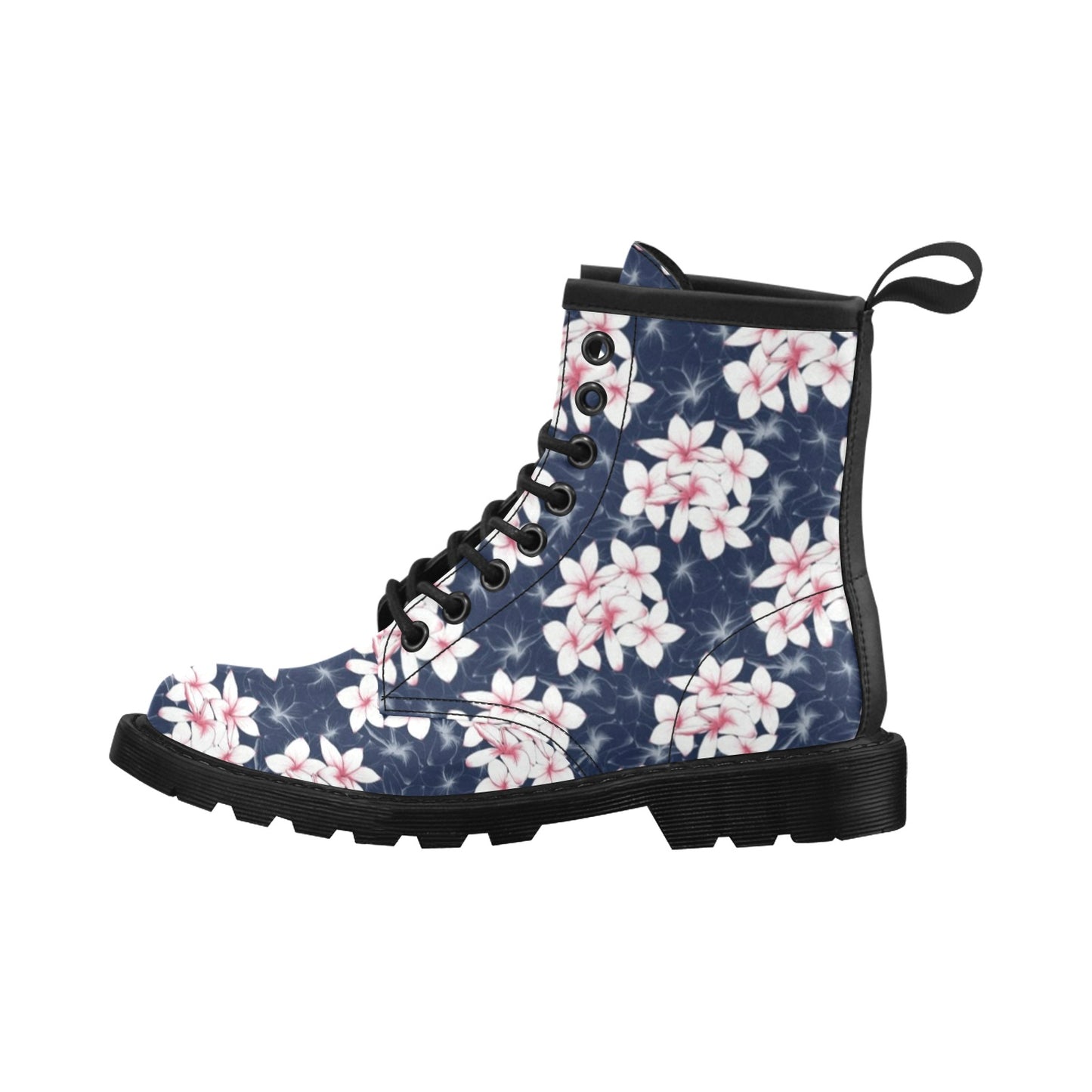 Plumeria Pattern Print Design PM017 Women's Boots