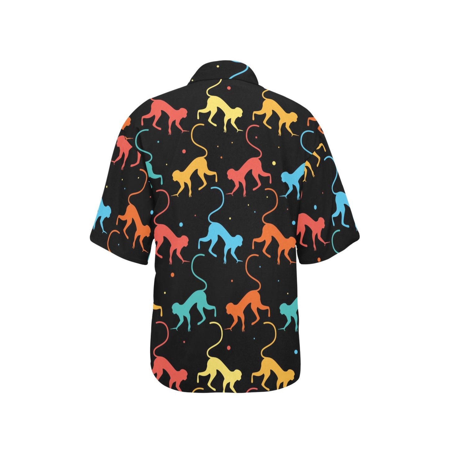Monkey Pattern Print Design 01 Women's Hawaiian Shirt