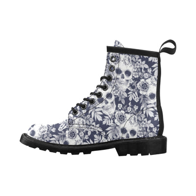 Skull Floral Beautiful Women's Boots