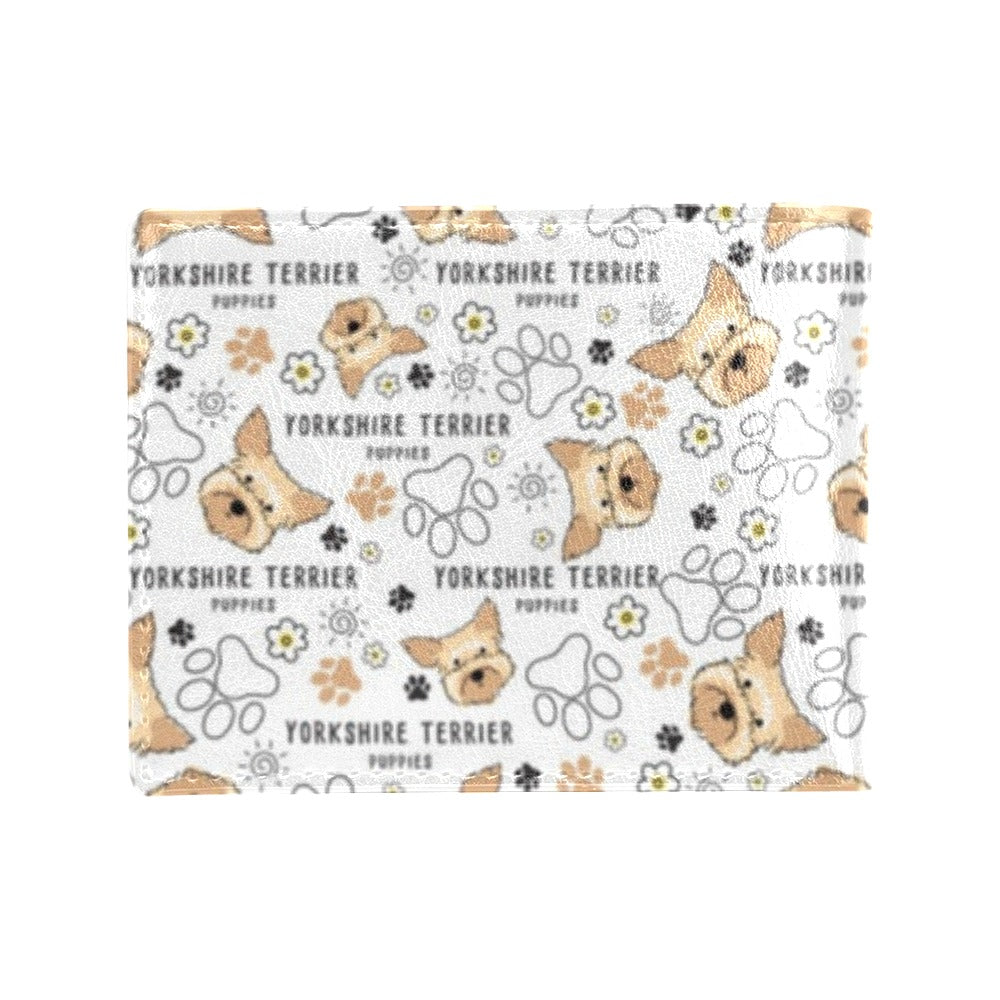 Yorkshire Terriers Print Design LKS308 Men's ID Card Wallet