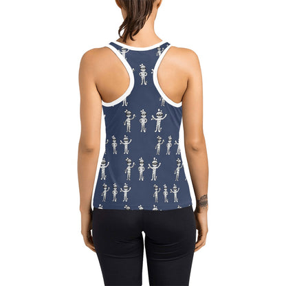 Mummy Print Design LKS306 Women's Racerback Tank Top