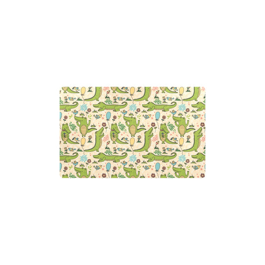 Alligator Pattern Print Design 01 Kitchen Mat