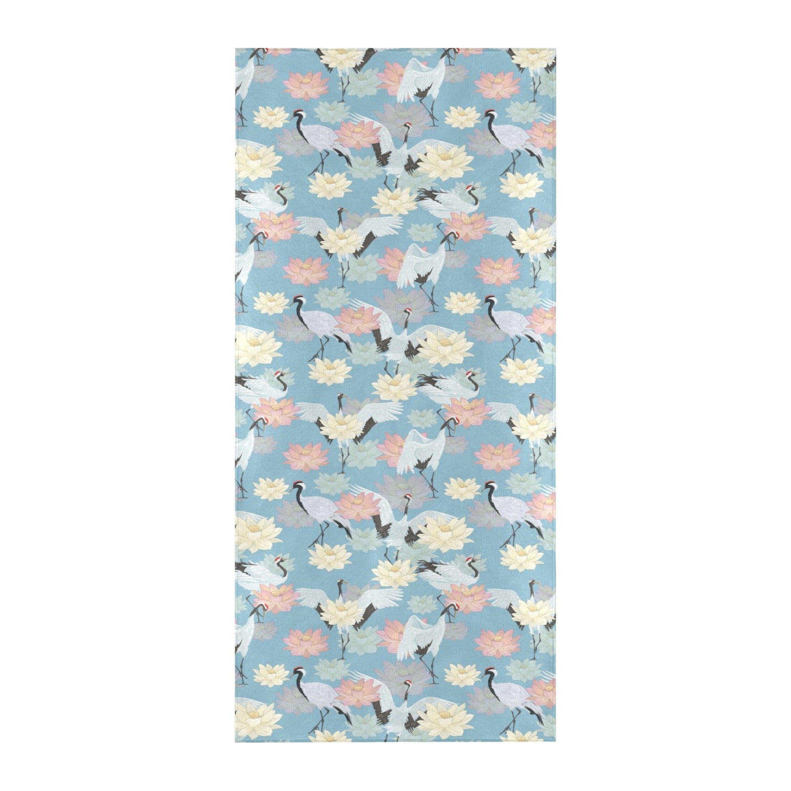 Water Lily Print Design LKS304 Beach Towel 32" x 71"