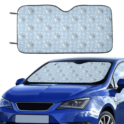 Scottish Terriers Print Design LKS308 Car front Windshield Sun Shade