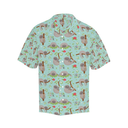 Sloth Print Design LKS305 Men's Hawaiian Shirt