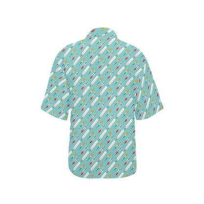 Phlebotomist Medical Print Women's Hawaiian Shirt