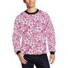 Cherry Blossom Pattern Print Design CB02 Men Long Sleeve Sweatshirt