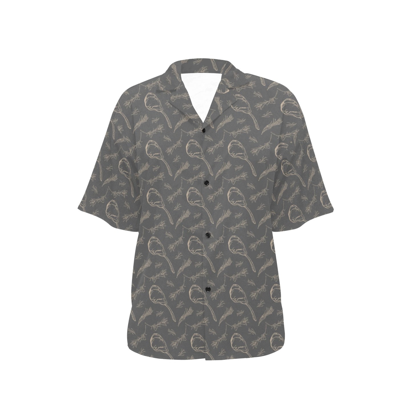 Steak Print Design LKS302 Women's Hawaiian Shirt
