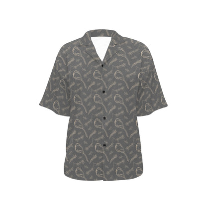 Steak Print Design LKS302 Women's Hawaiian Shirt