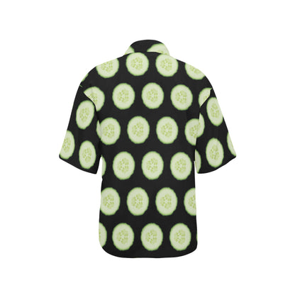 Cucumber Pattern Print Design CC02 Women's Hawaiian Shirt