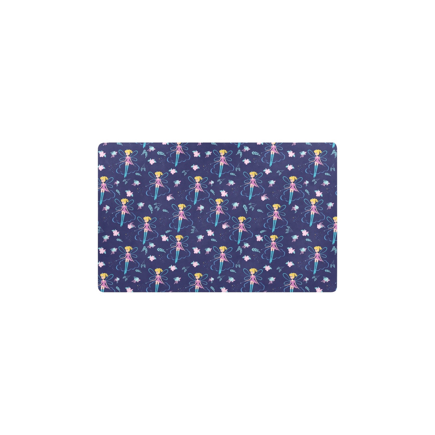 Fairy Cartoon Style Print Pattern Kitchen Mat