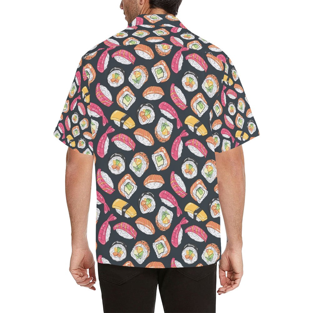 Sushi Print Design LKS306 Men's Hawaiian Shirt