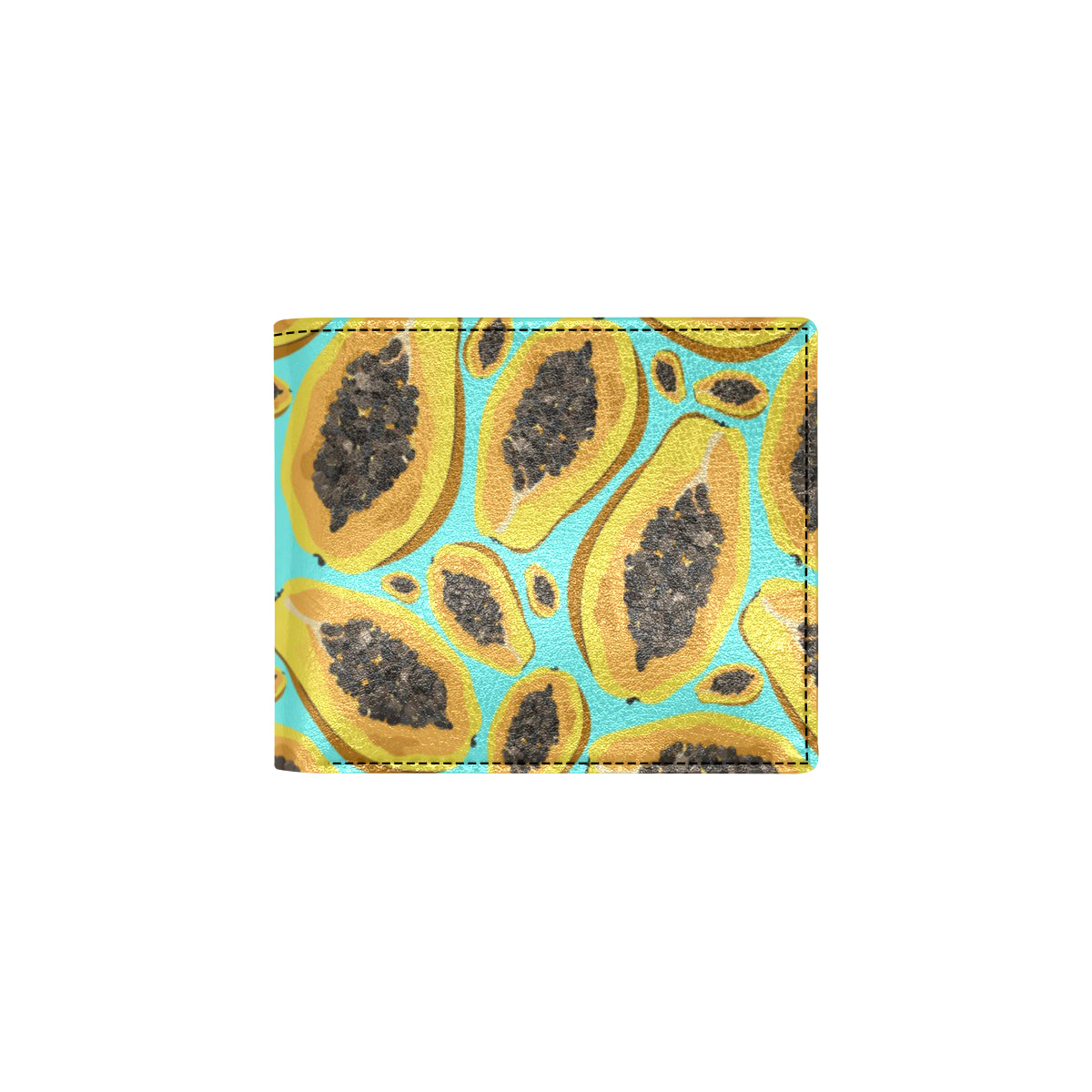 Papaya Pattern Print Design PP03 Men's ID Card Wallet