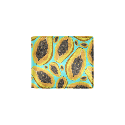 Papaya Pattern Print Design PP03 Men's ID Card Wallet