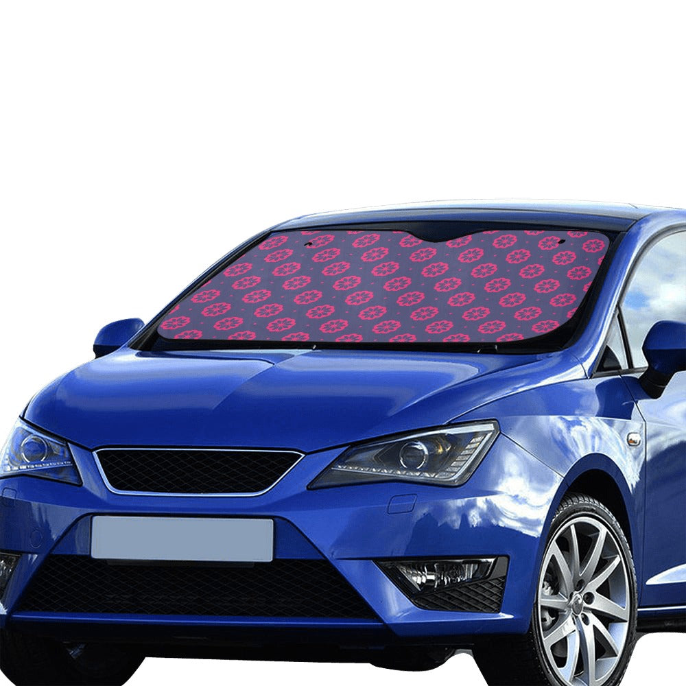 Water Lily Print Design LKS301 Car front Windshield Sun Shade