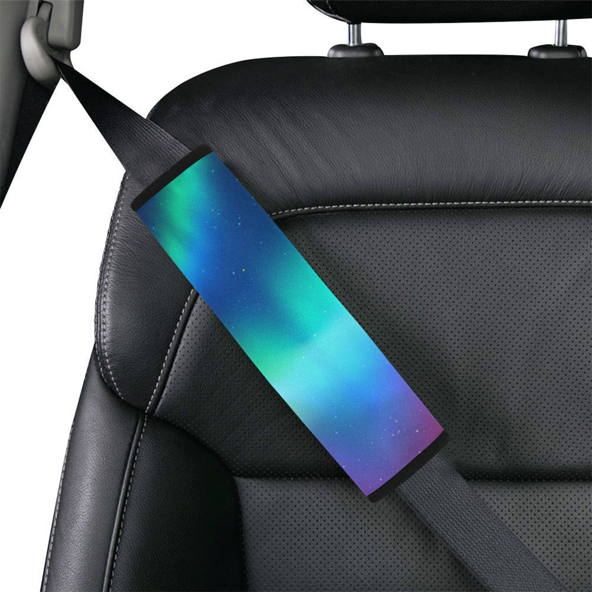 Aurora Borealis Pattern Print Design 02 Car Seat Belt Cover