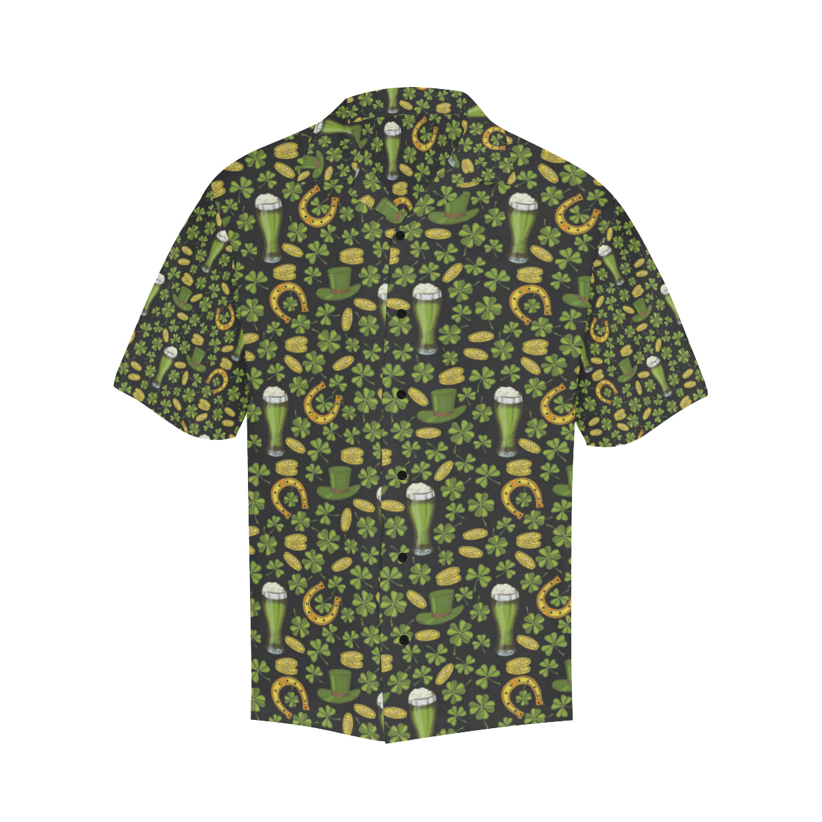 Clover St Patricks Pattern Print Design 03 Men's Hawaiian Shirt
